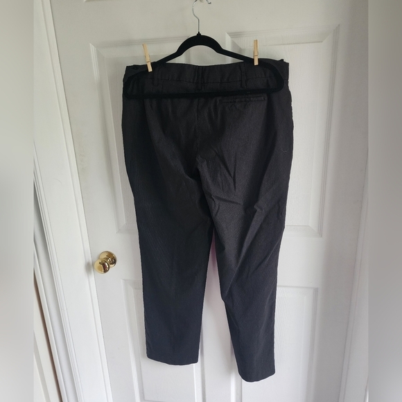 Lane Bryant Pinstripe Black Stretch Straight Leg Trousers Size 18 - Picture 5 of 7